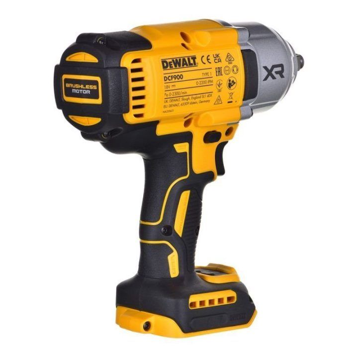 Smūginis veržliasukis DeWALT DCF900P2T-QW, geltonas