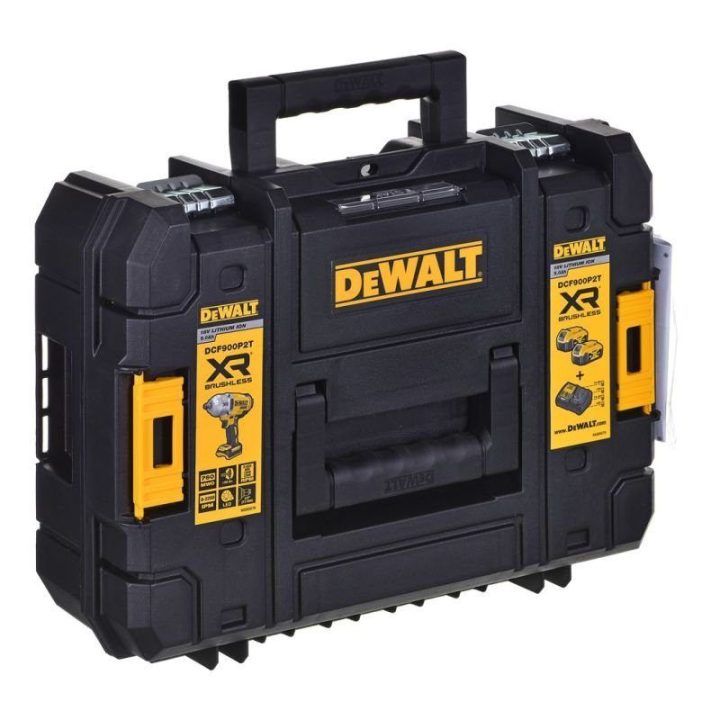 Smūginis veržliasukis DeWALT DCF900P2T-QW, geltonas