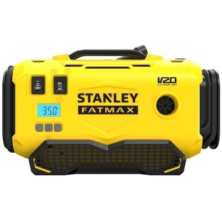 Akumuliatorinis kompresorius Stanley SFMCE520B, juodas ir geltonas