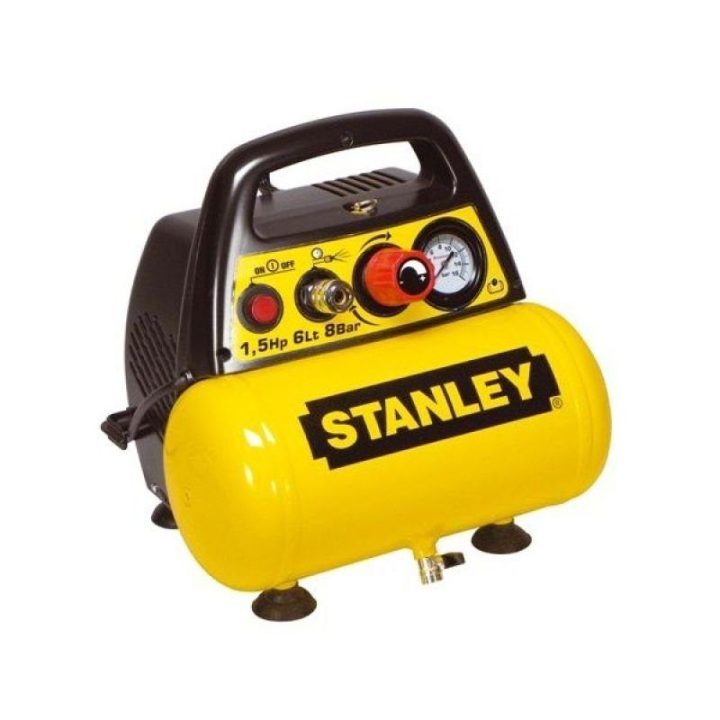 Bealyvis oro kompresorius STANLEY, 6 l, 230 V, geltonas ir juodas