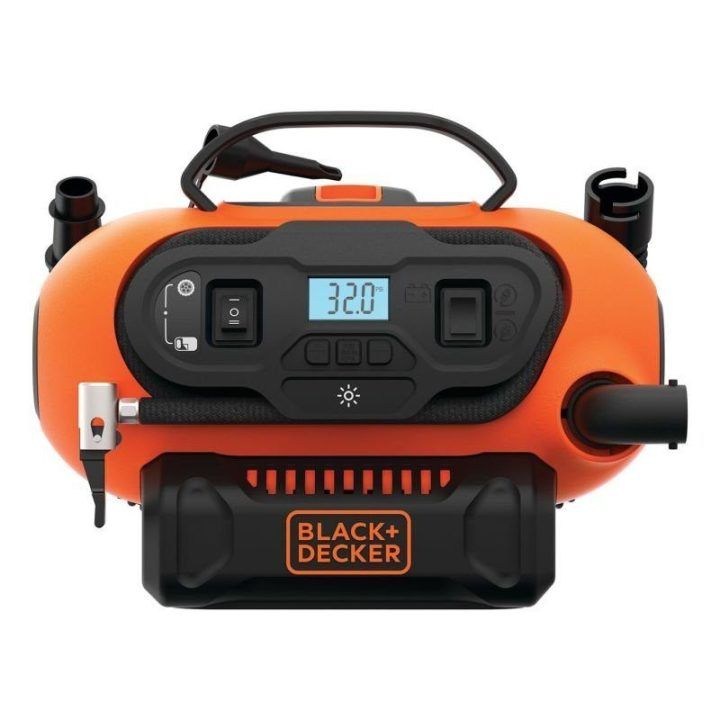 Kompresorius Black+Decker BDCINF18N WD, oranžinis ir juodas