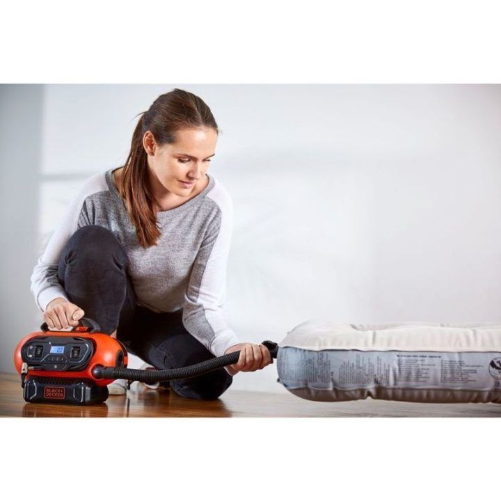 Kompresorius Black+Decker BDCINF18N WD, oranžinis ir juodas