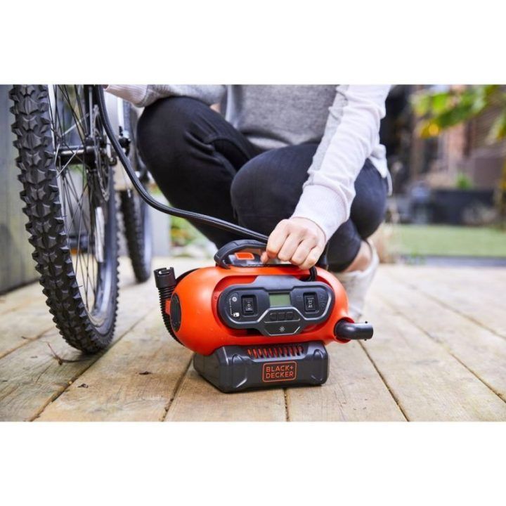 Kompresorius Black+Decker BDCINF18N WD, oranžinis ir juodas