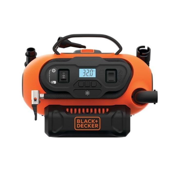 Kompresorius Black+Decker BDCINF18N WD, oranžinis ir juodas