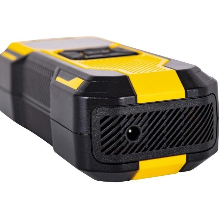 Akumuliatorinis 12 V kompresorius Stanley SXIF0101, juodas ir geltonas