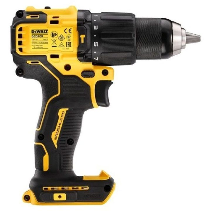 Akumuliatorinis smūginis gręžtuvas-suktuvas DeWALT DCD709N-XJ, 18 V