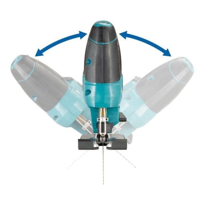 Akumuliatorinis siaurapjūklis 18 V Makita DJV184Z, juodas ir žalias