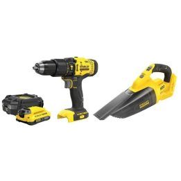 18 V įrankių rinkinys Stanley SFMCK219D1, juodas ir geltonas