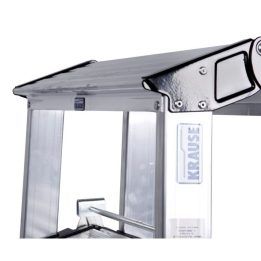 Sulankstomos kopėtėlės KRAUSE Treppo, 2 × 3 pakopos, sidabro spalvos