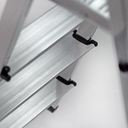 Aliumininės 5 pakopų kopėčios Krause Corda, 300 cm, sidabrinės