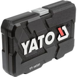 1/4 colio galvučių ir antgalių rinkinys YATO 14501, 56 vnt