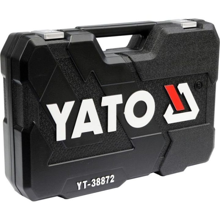 Galvučių ir raktų komplektas Yato YT-38872, 128 vnt