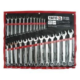 Kombinuotų veržliarakčių rinkinys YATO YT-0365, 25 vnt., chromo spalvos