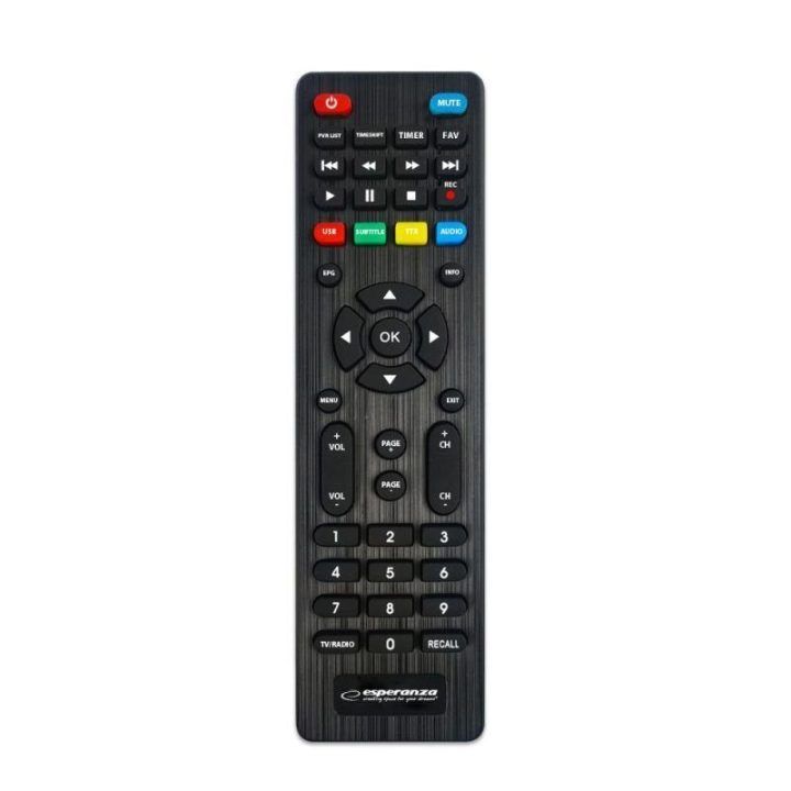 DVB-T2 imtuvas H.265/HEVC Esperanza EV107R, juodas