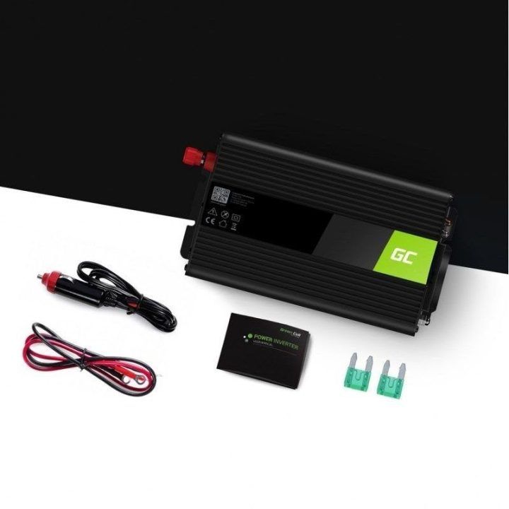 Įtampos keitiklis Green Cell INV16, 500/1000 W, gryna sinusoidė