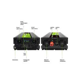 Automobilinis grynos sinusoidės keitiklis Green Cell INVGC24P3000LCD