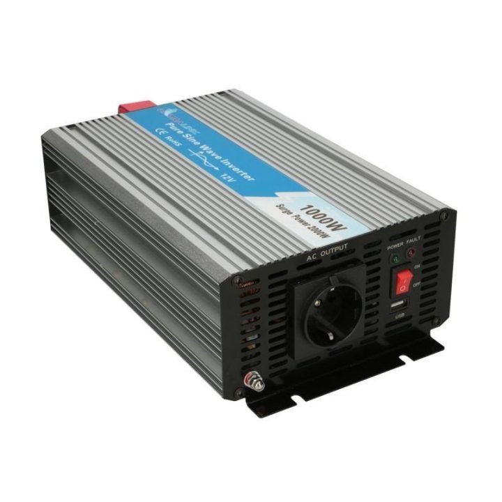 Gryno sinuso įtampos keitiklis 12 V / 230 V Extralink OPIP-1000W