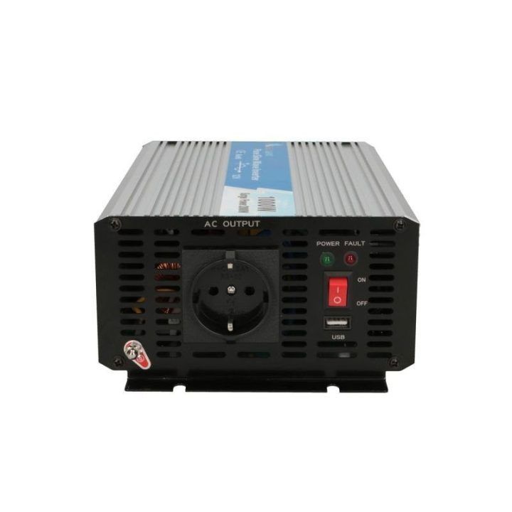 Gryno sinuso įtampos keitiklis 12 V / 230 V Extralink OPIP-1000W