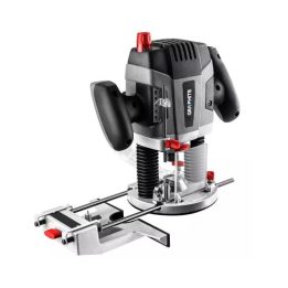 Viršutinė freza GRAPHITE, 1300 W, pilka