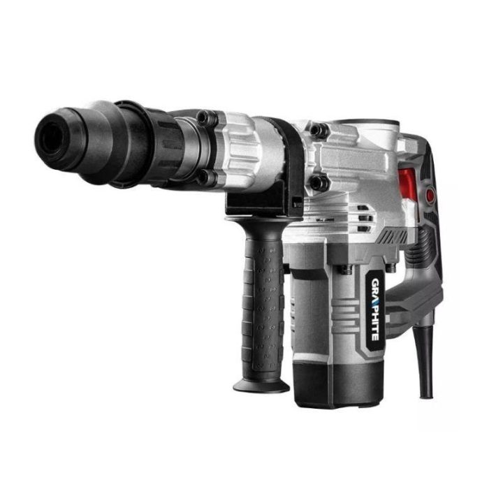 SDS Max griovimo kūjis GRAPHITE 58G877, 1300 W, juodas ir sidabrinis