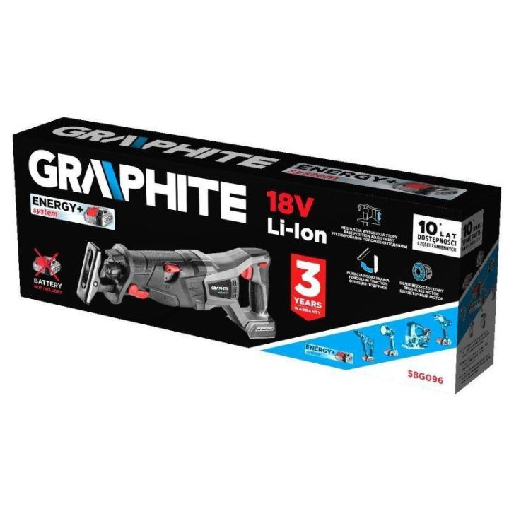 Tiesinis pjūklas Graphite 58G096, 2,64 kg