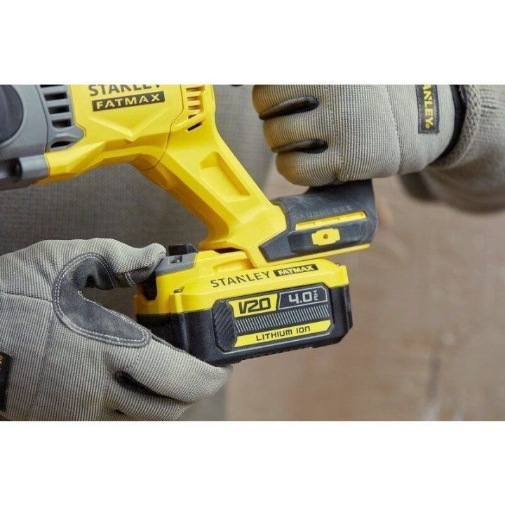 Akumuliatorinis perforatorius SDS+ Stanley V20, 18 V, 2 × 4 Ah