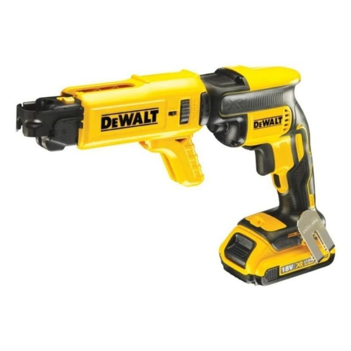 Gipso kartono suktuvas DeWALT DCF620D2K-QW, juodas ir geltonas