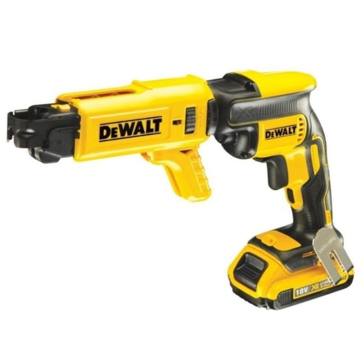 Gipso kartono suktuvas DeWALT DCF620D2K-QW, juodas ir geltonas
