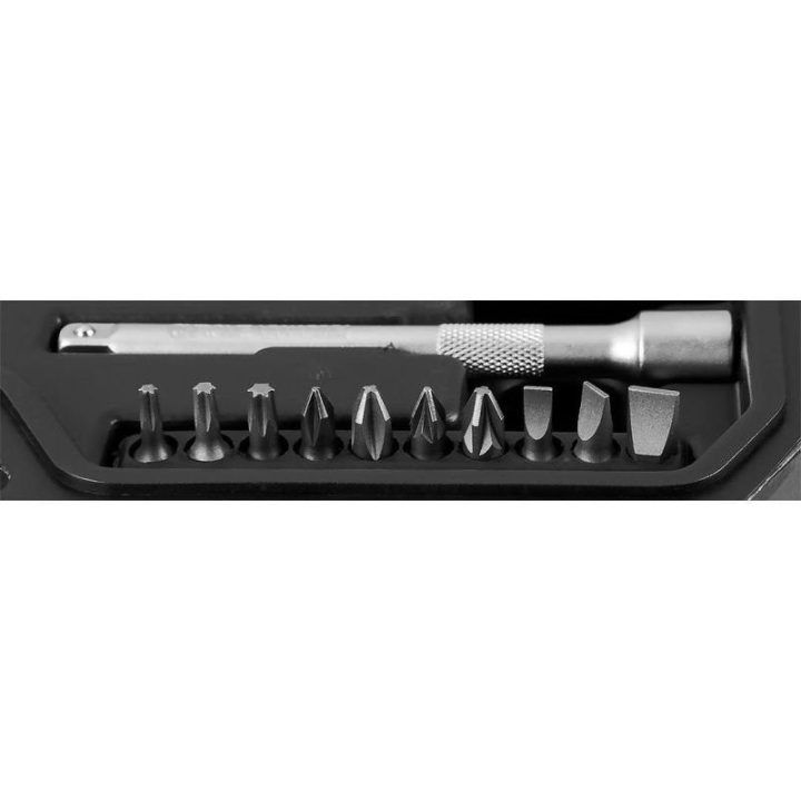 Kiaurinių galvučių rinkinys NEO Tools, 1/4″ + 3/8″, 46 vnt