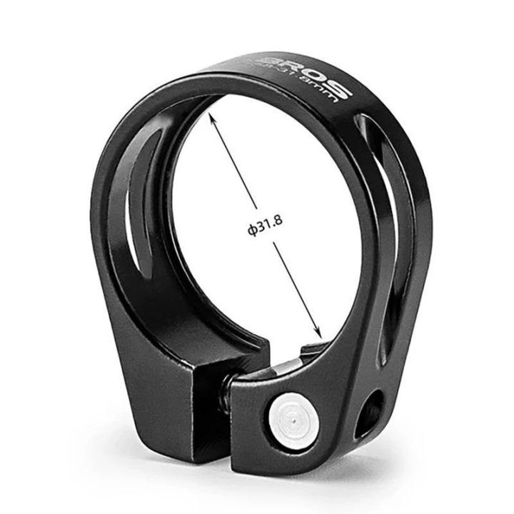 Dviračio balnelio vamzdžio apkaba Rockbros, 31,8 mm, juoda