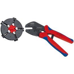 Kabelių užspaudimo replės Knipex 97 33 02, mėlynos