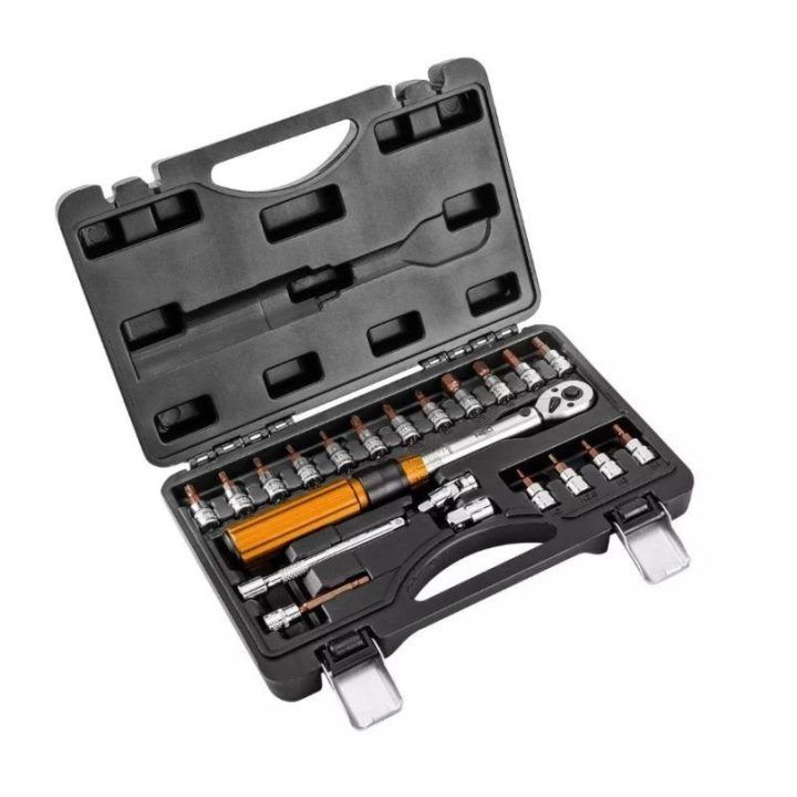 Dinamometrinio rakto rinkinys NEO Tools, 5–25 Nm, 21 vnt
