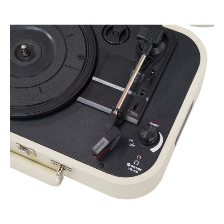 Gramofonas su USB Denver VPL-130, smėlio spalvos