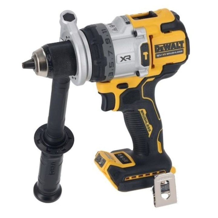 Smūginis gręžtuvas-suktuvas DEWALT DCD1007NT, 18 V, juodas ir geltonas