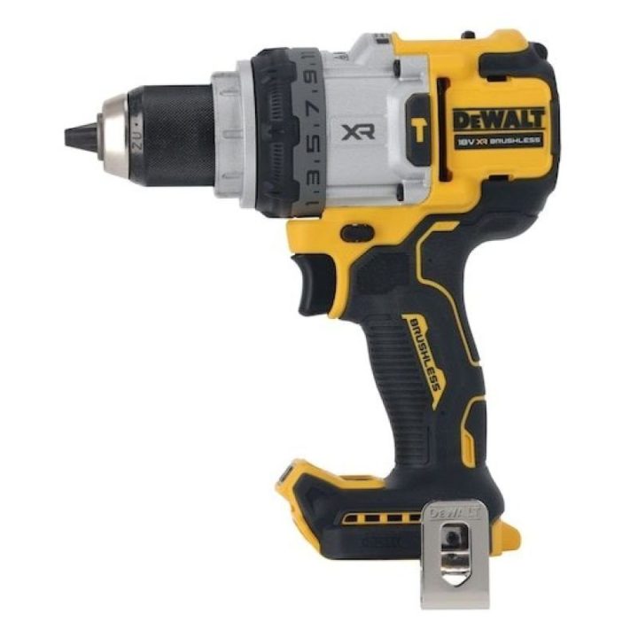 Smūginis gręžtuvas-suktuvas DEWALT DCD1007NT, 18 V, juodas ir geltonas