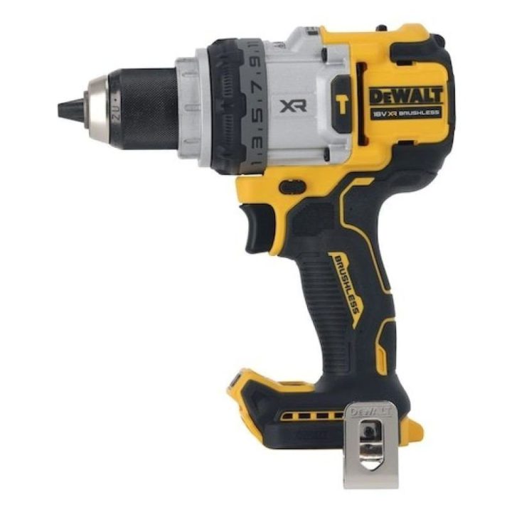 Smūginis gręžtuvas-suktuvas DEWALT DCD1007NT, 18 V, juodas ir geltonas