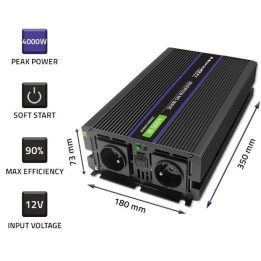 Įtampos keitiklis Qoltec Monolith 4000 MS Wave, 2000/4000 W