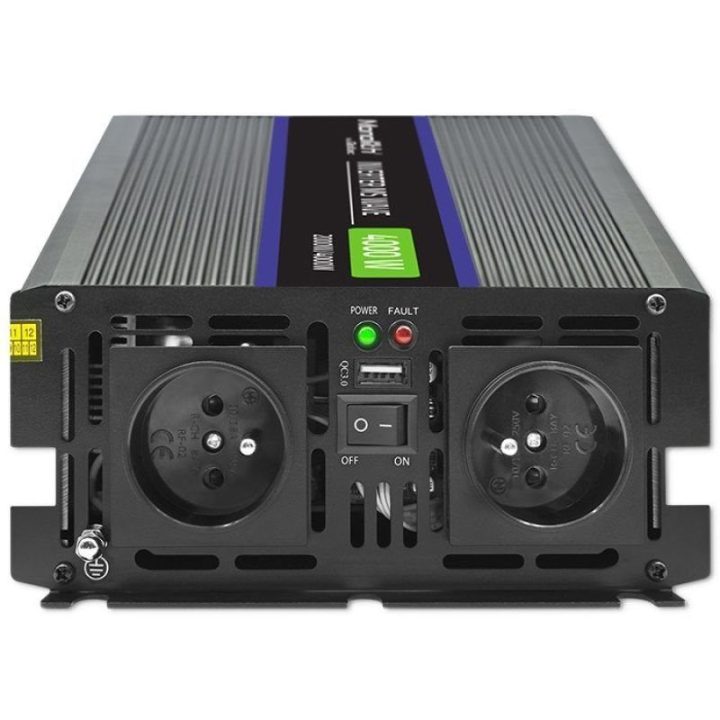 Įtampos keitiklis Qoltec Monolith 4000 MS Wave, 2000/4000 W