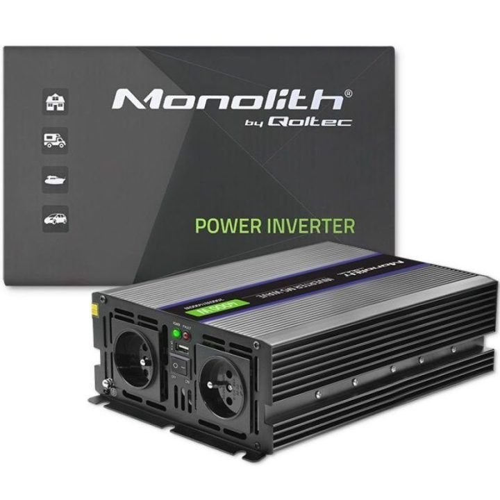 Įtampos keitiklis Qoltec Monolith 4000 MS Wave, 2000/4000 W