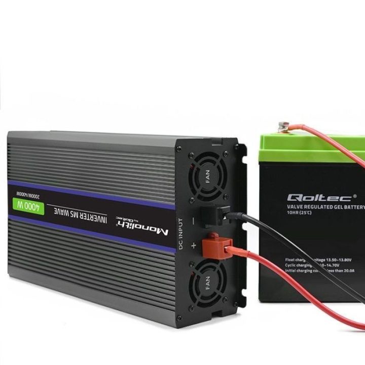 Įtampos keitiklis Qoltec Monolith 4000 MS Wave, 2000/4000 W
