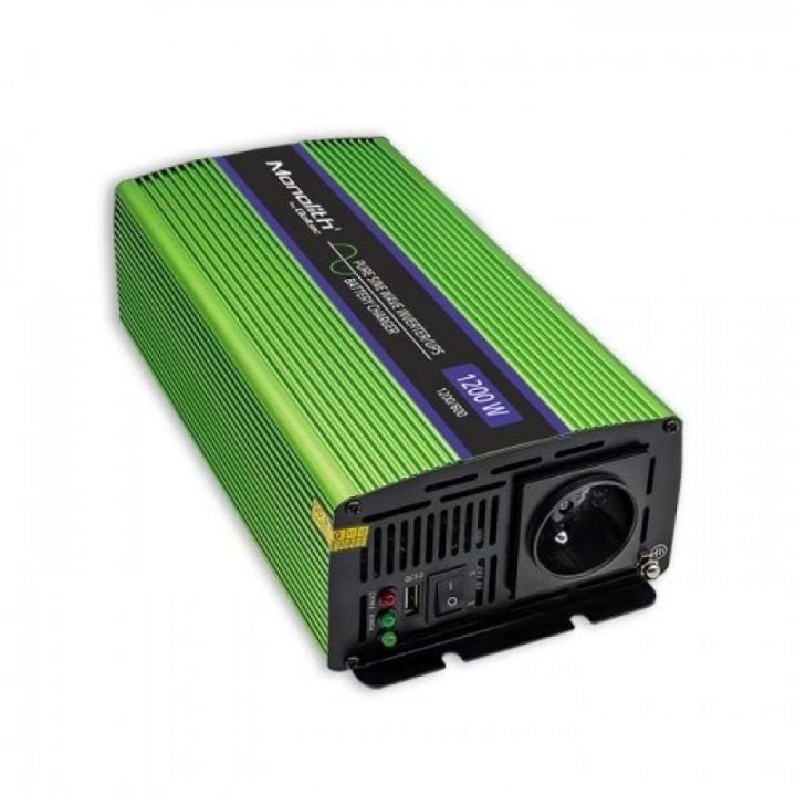 Automobilinis įtampos keitiklis Qoltec Monolith, 12 V į 230 V