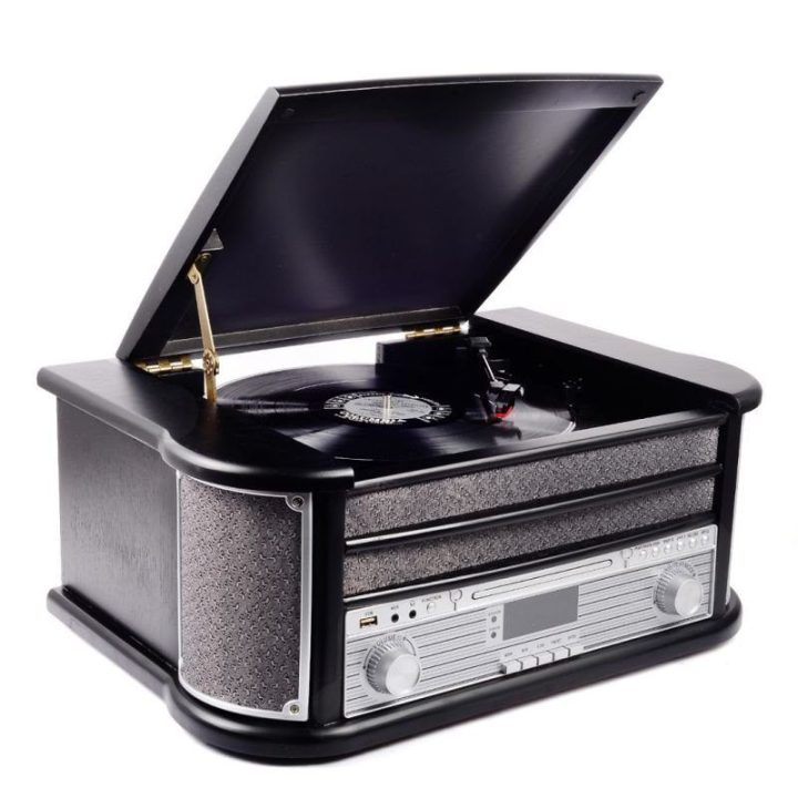 Gramofonas Denver MRD-51 Retro, juodas