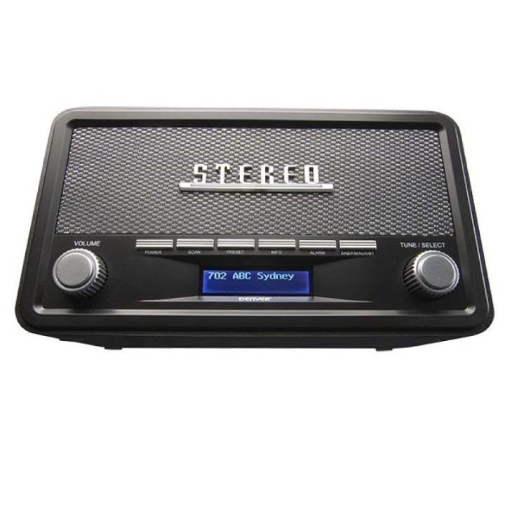 Radijas DAB+/FM su Bluetooth Denver DAB-18 Retro, pilkas