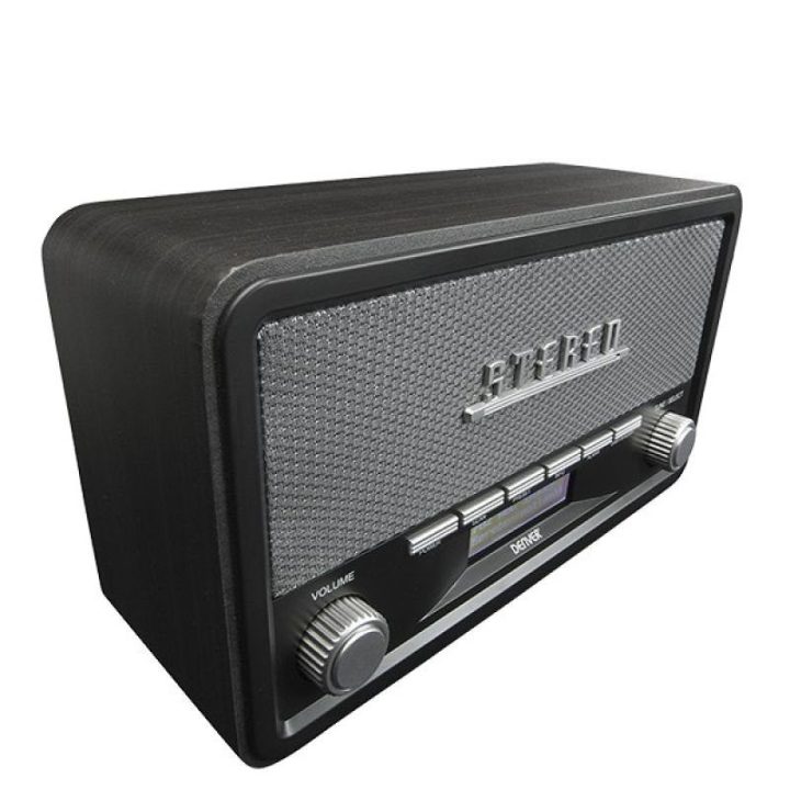 Radijas DAB+/FM su Bluetooth Denver DAB-18 Retro, pilkas