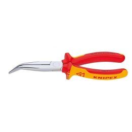 Izoliuotos lenktos ilganosės replės KNIPEX, 1000 V, 200 mm