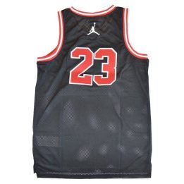 Krepšinio marškinėliai vaikams Air Jordan su Michael Jordan 23, juodi ir raudoni
