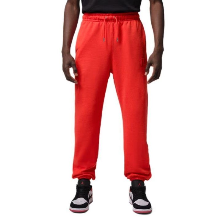 Vyriškos sportinės kelnės Air Jordan Flight Fleece, raudonos