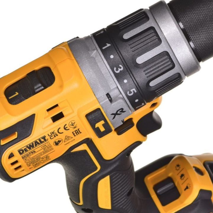 Įrankių rinkinys DeWALT DCD796/DCF887/DCH273, 18 V, geltonas