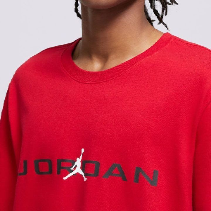 Vyriški medvilniniai marškinėliai Air Jordan Jumpman Crew, raudoni