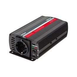 Įtampos keitiklis su F tipo lizdu KEMOT REBEL, 24 V/230 V, 300 W